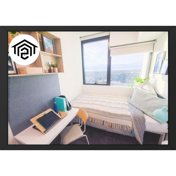 Comfortable Single Room in a 5-Bedroom Shared Apartment with Bathrooms and Kitchenette in Adelaide Student Housing