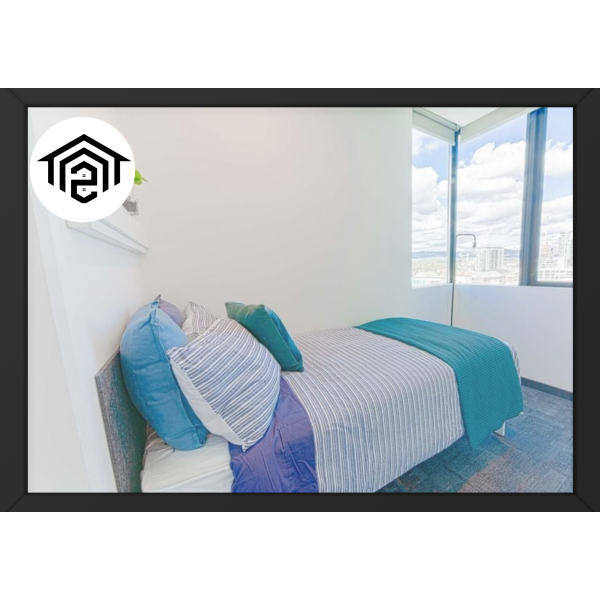 Large Single Room in a 4-Bedroom Shared Apartment with Stylish Bathrooms and Kitchenette in Adelaide Student Housing