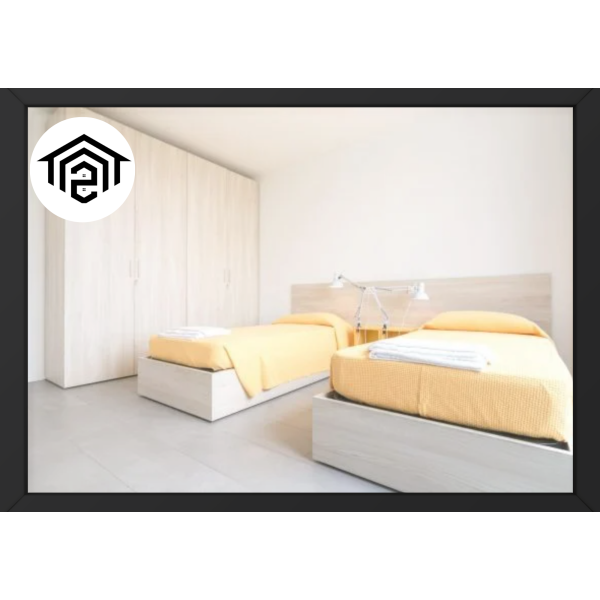 Single Bed in Shared Twin Room - Milan Student Residence