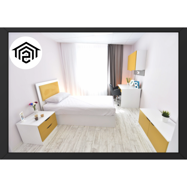 Affordable and Modern Design One Person Room for Student in Turkey