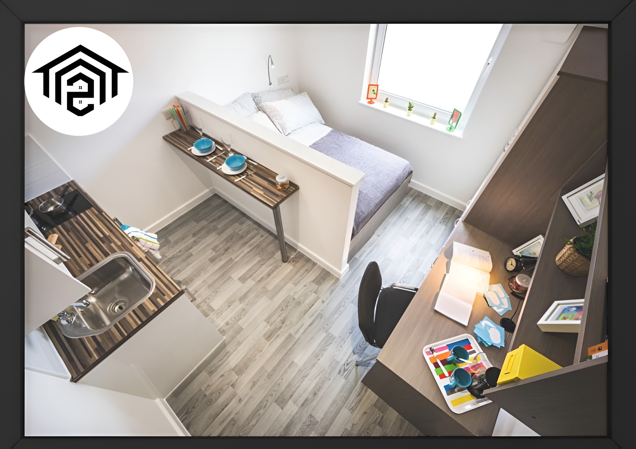 Modern single room apartment in Graz with private shower/WC and kitchenette 2 Modern single room apartment in Graz with private shower/WC and kitchenette 2