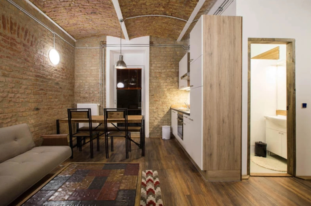 Captivating One bedroom Brickstone style Student apartment 14